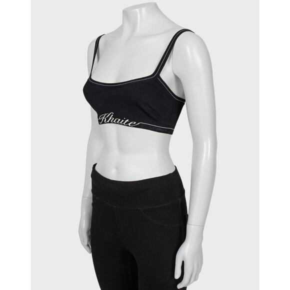 Khaite Carmelo Logo Band Ribbed Bralette - Size XS - Picture 2 of 4